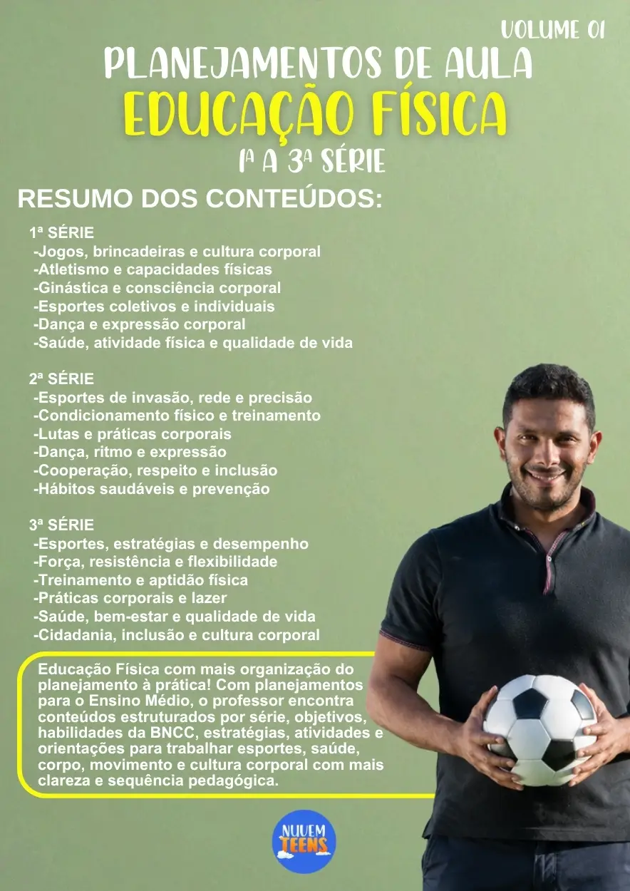 Planejamentos de Aula Educação Física 1ª a 3ª Série - Imagem 1