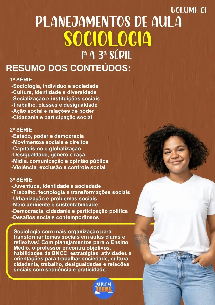 Planejamentos de Aula Sociologia 1ª a 3ª Série - Imagem 1