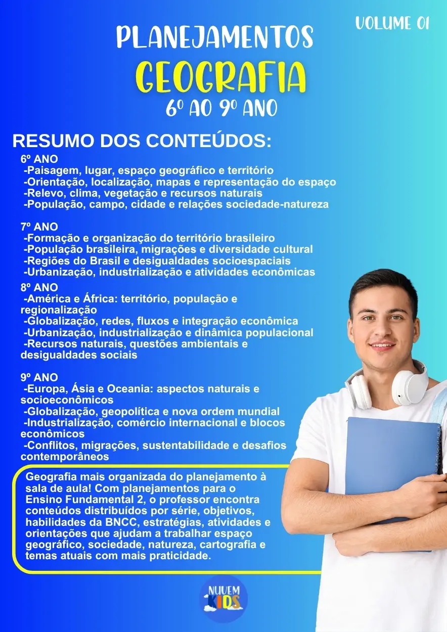 Planejamentos de Aula Geografia 6º ao 9º Ano - Imagem 1