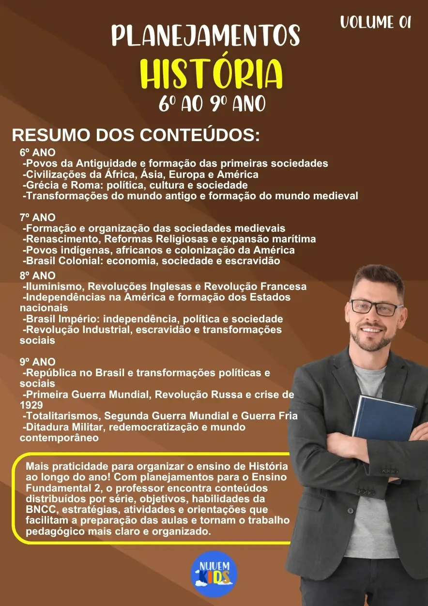 Planejamentos de Aula História 6º ao 9º Ano - Imagem 1