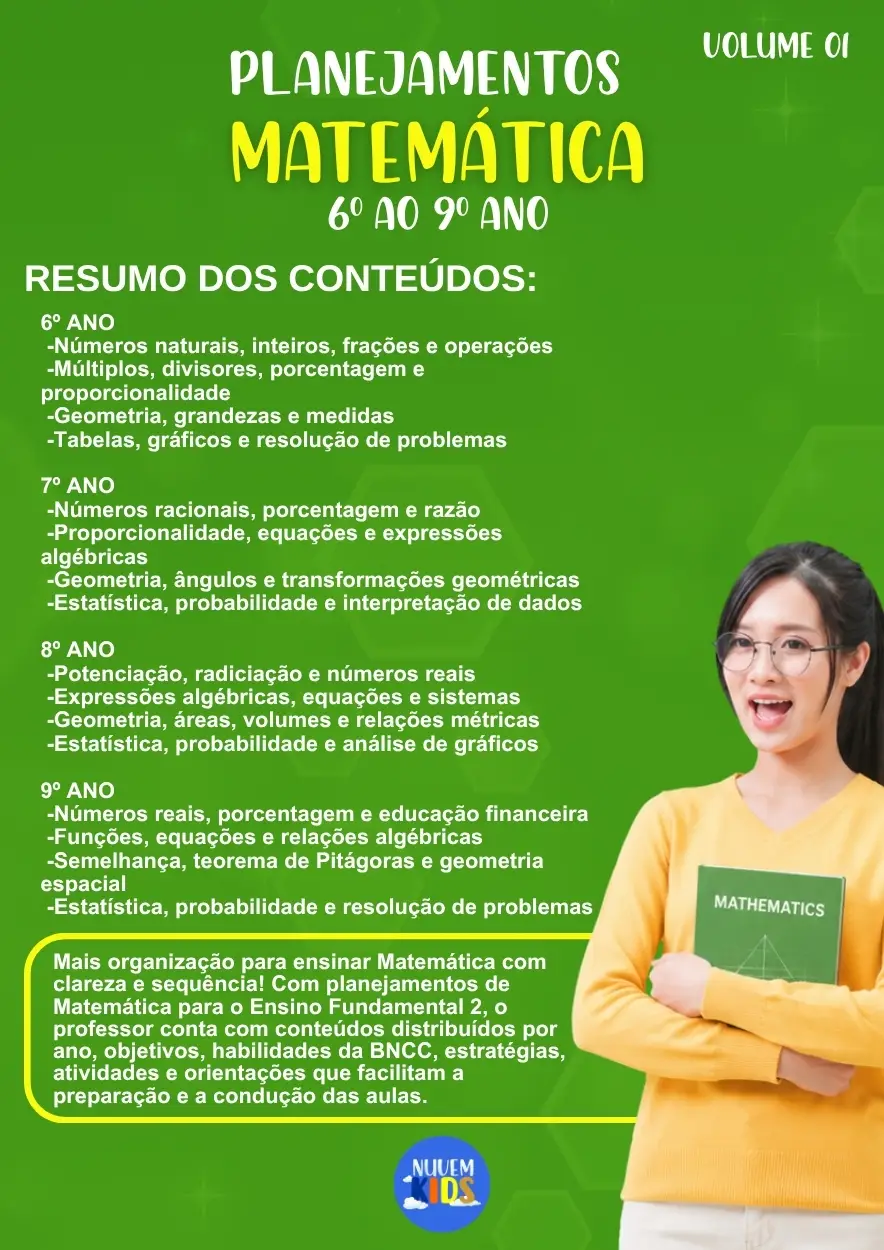 Planejamentos de Aula Matemática 6º ao 9º Ano - Imagem 1